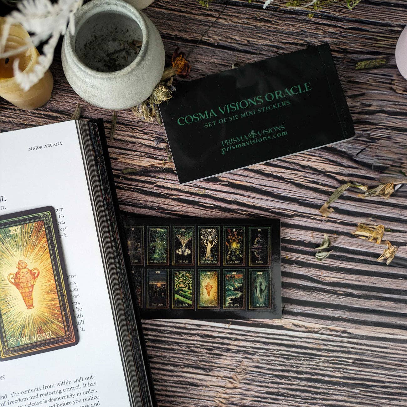 Cosma Visions Oracle Sticker Book