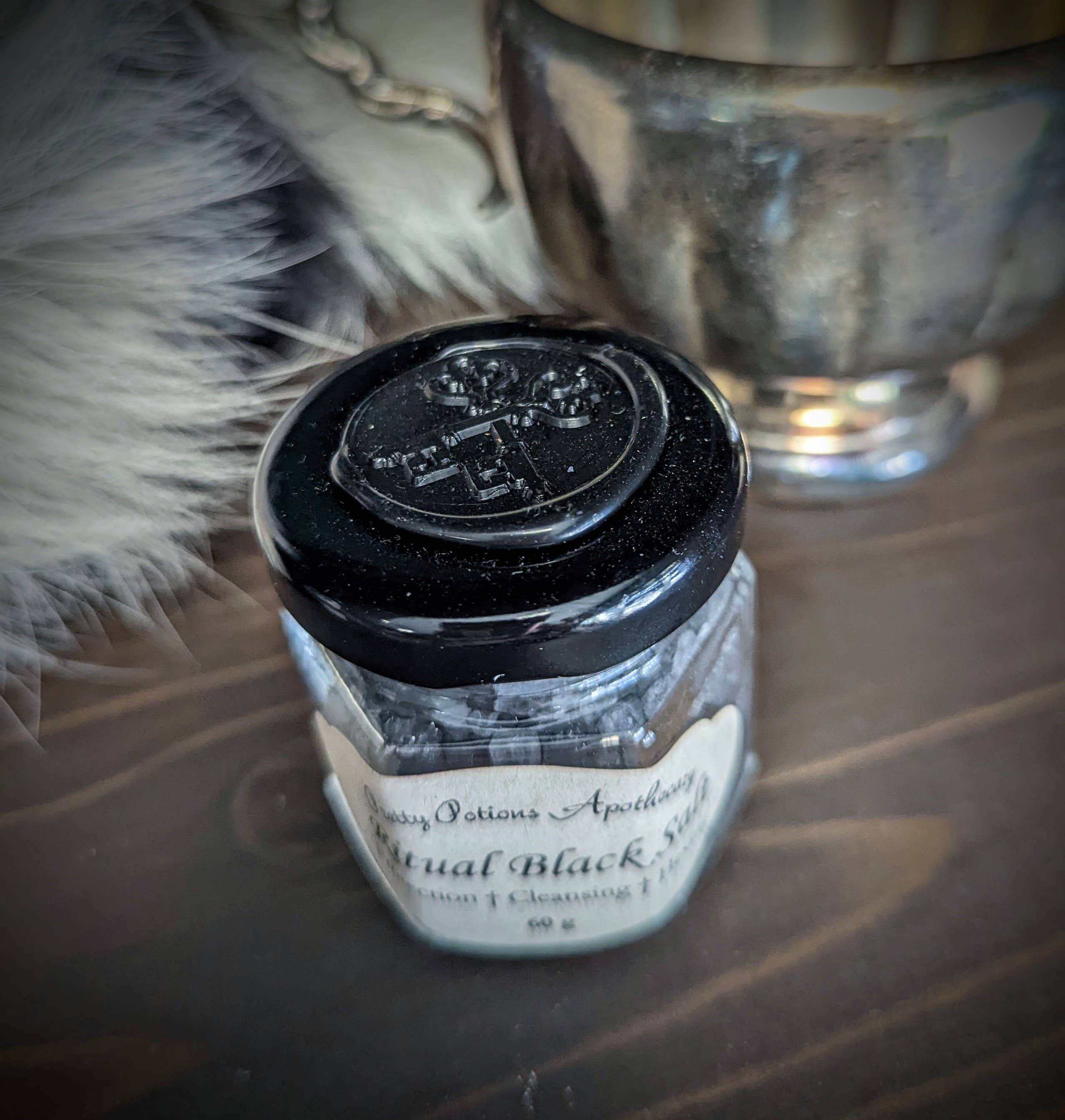 Mini Ritual Black Salt Jar