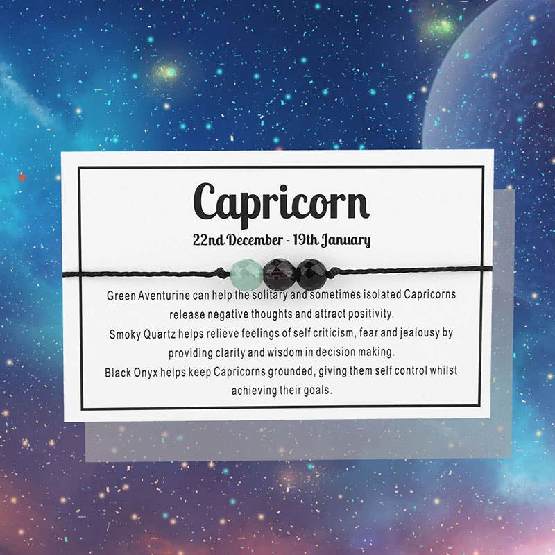 Zodiac Gemstone Bracelet
