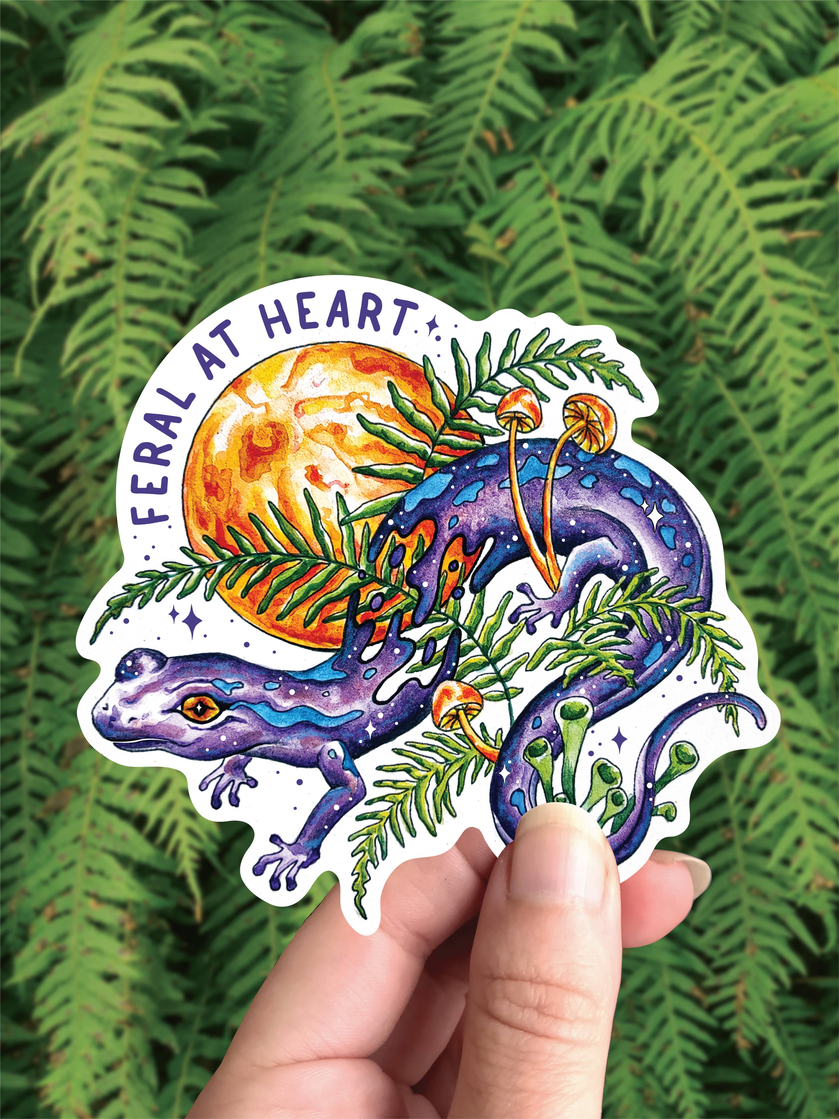 Feral At Heart - Vinyl Sticker