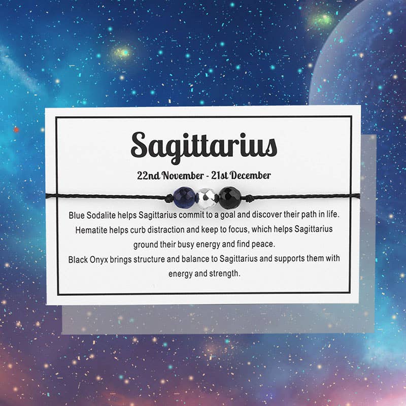Zodiac Gemstone Bracelet