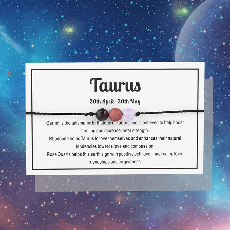 Zodiac Gemstone Bracelet