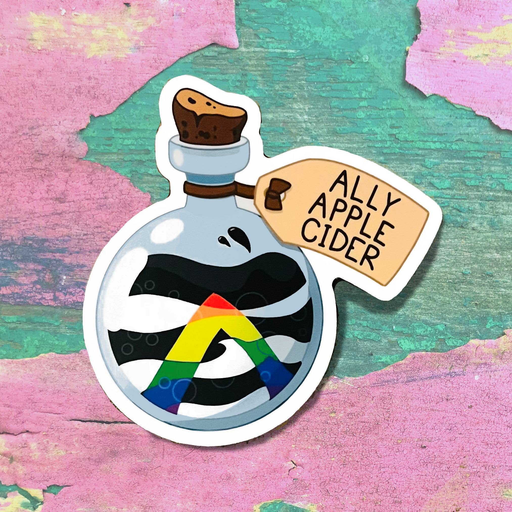Ally Apple Cider Pride Potions Sticker