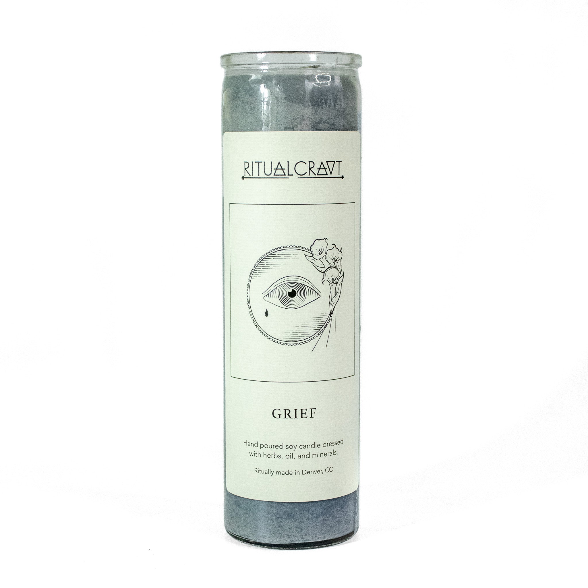 Grief Dressed Ritual Candle
