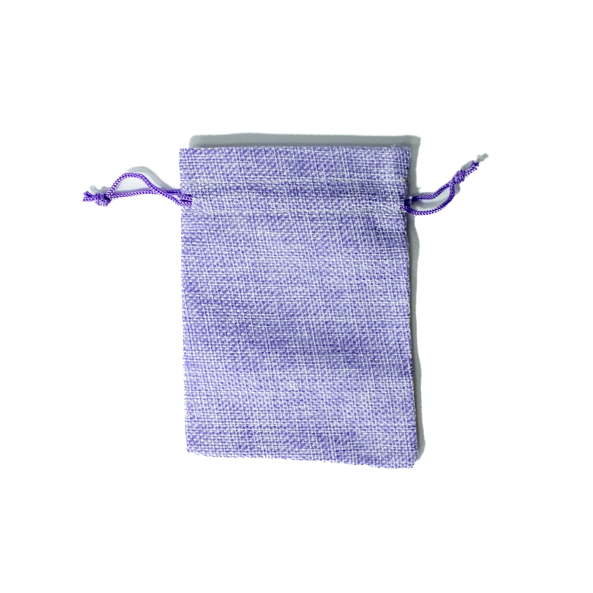 Large Burlap Crystal Pouch