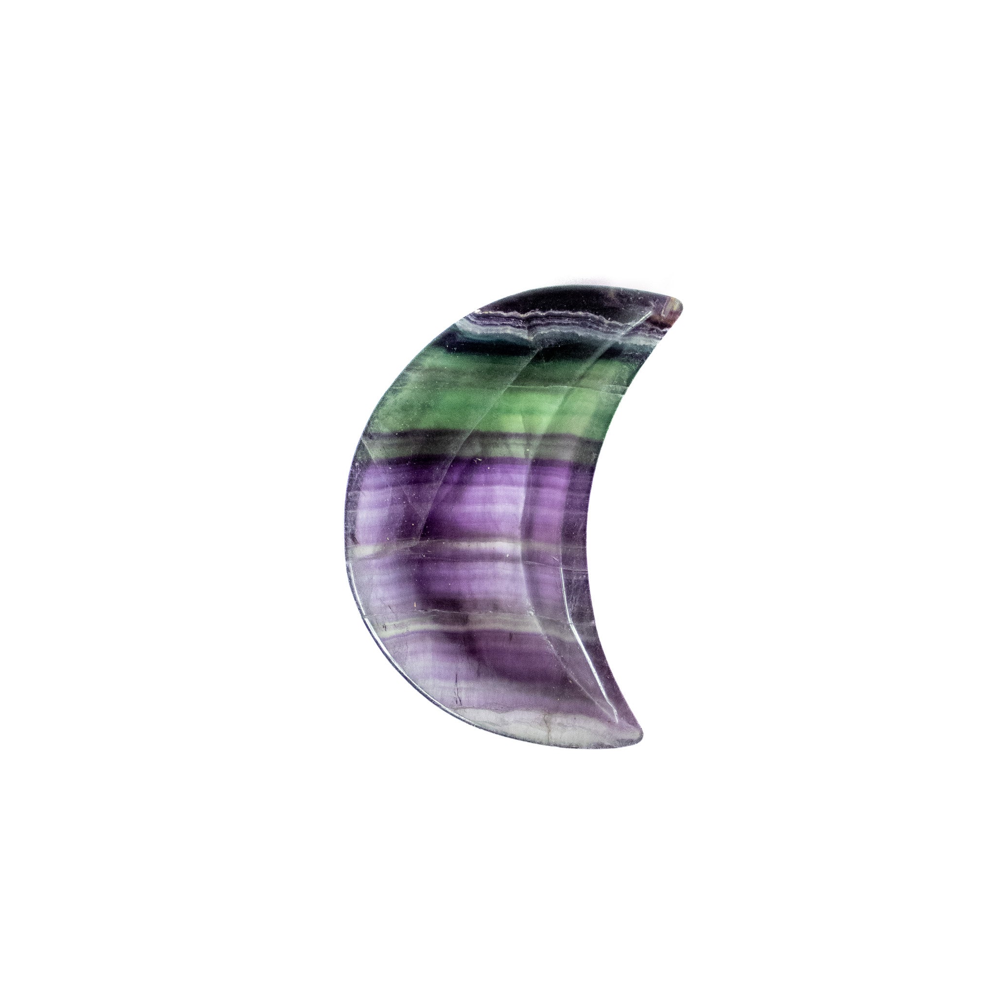 Fluorite Crescent Moon Dish