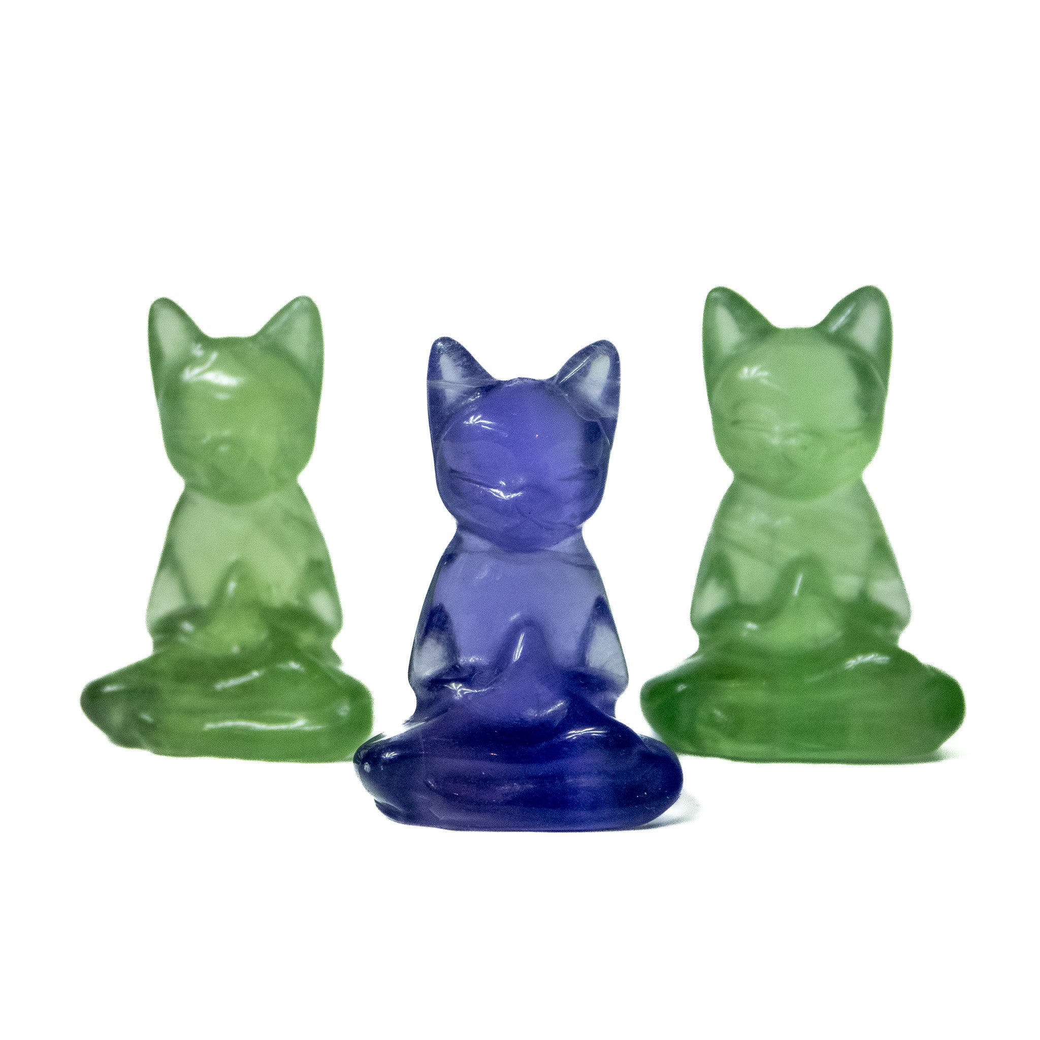 Fluorite Zen Kitty | A Purrfect Companion for Inner Peace