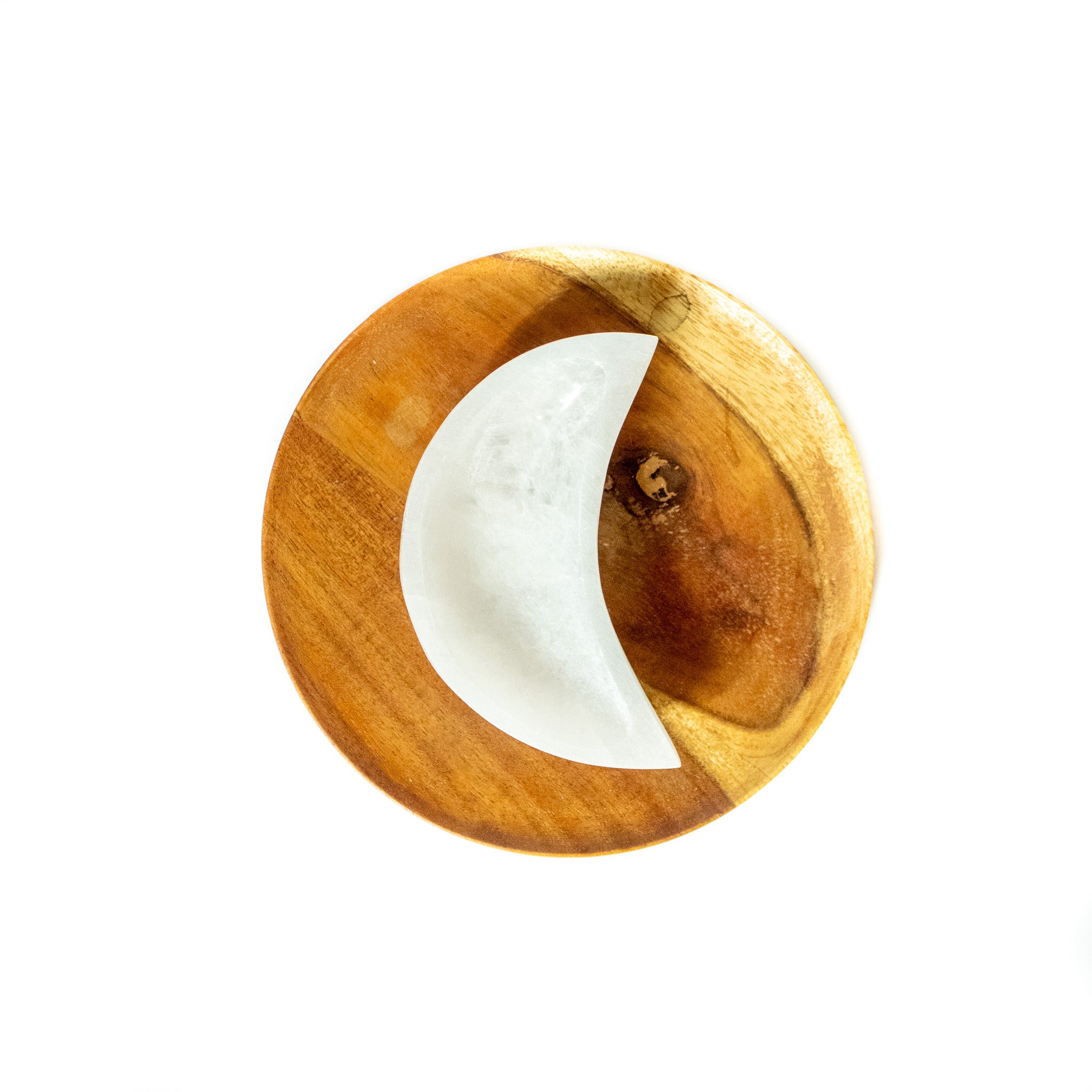 Selenite Moon Dish