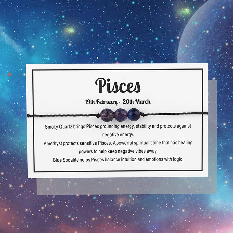 Zodiac Gemstone Bracelet