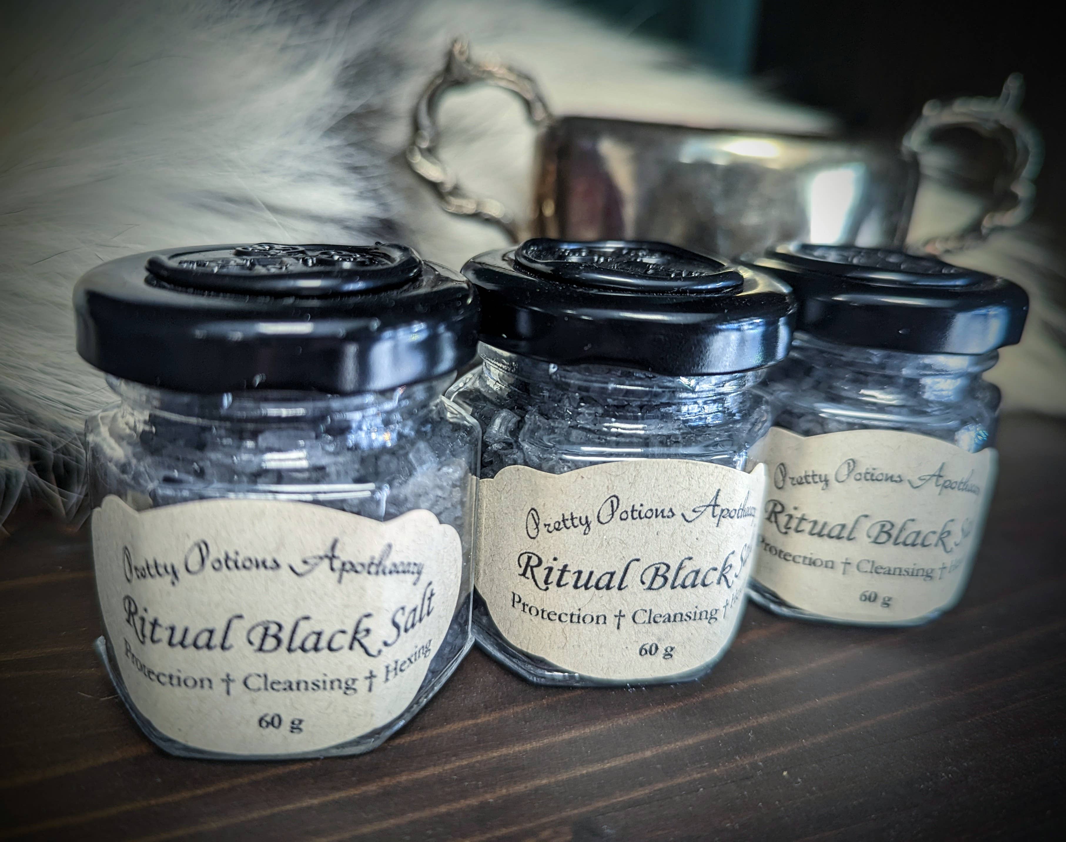 Mini Ritual Black Salt Jar