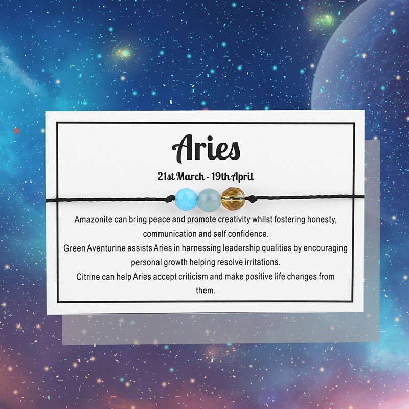 Zodiac Gemstone Bracelet