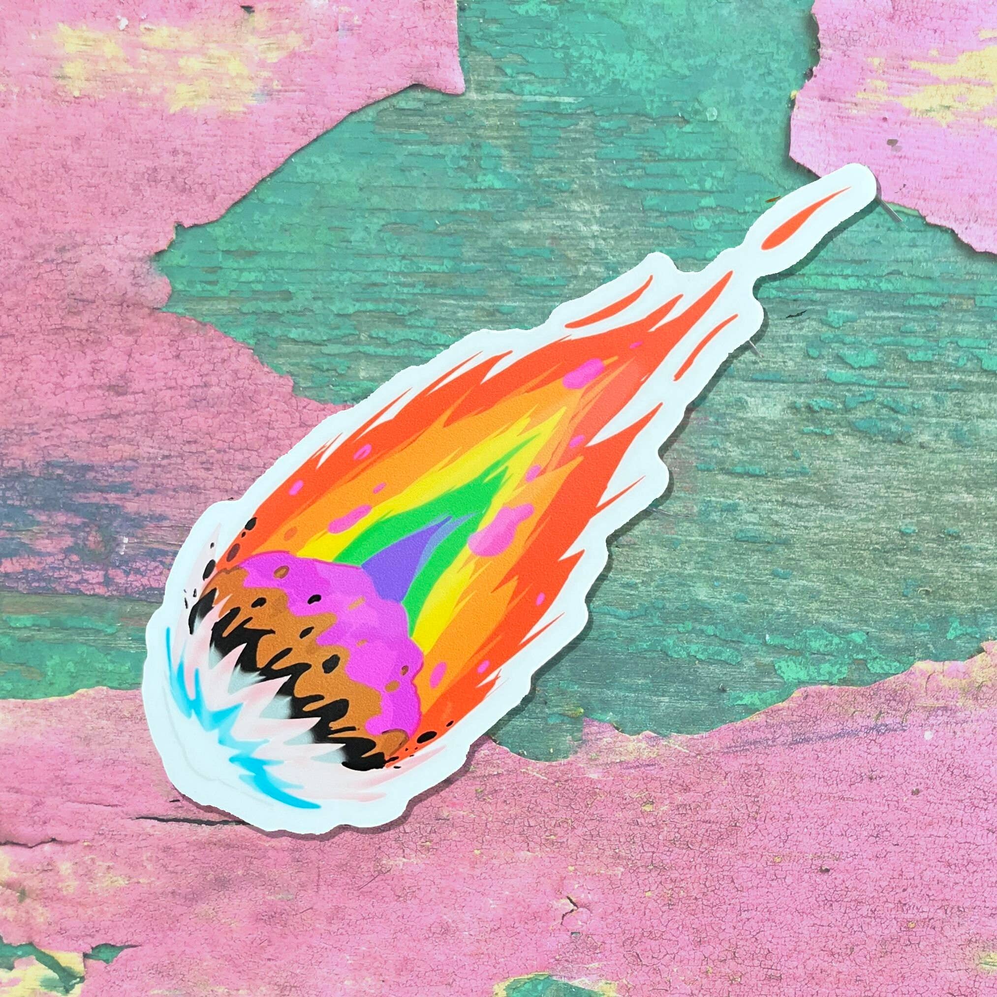 Gay Comet Sticker
