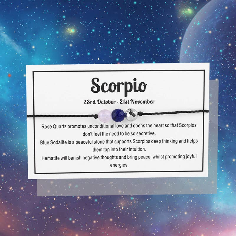 Zodiac Gemstone Bracelet