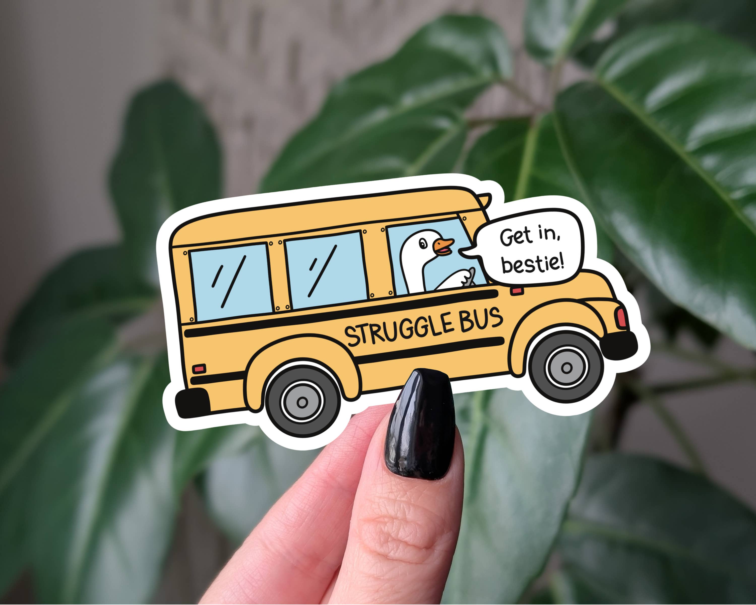 Hop On The Struggle Bus | Vinyl Sticker